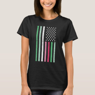 Lgbt Abrosexuality Us Flag American Pride Que Ab T-Shirt