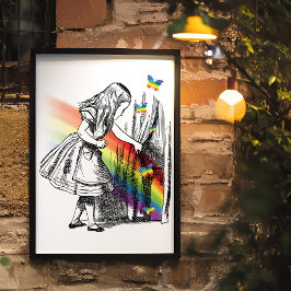 LGBT-Alice im Wunderland Vintag Poster
