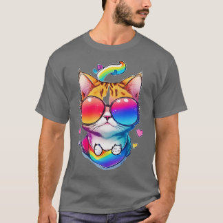 LGBT Ally Cat Funny LGBTQ T Geschenk Idee Alleinst T-Shirt