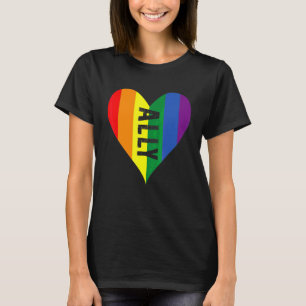 Lgbt Ally Pride Gay Peace Homosexuelle Lesben Rege T-Shirt