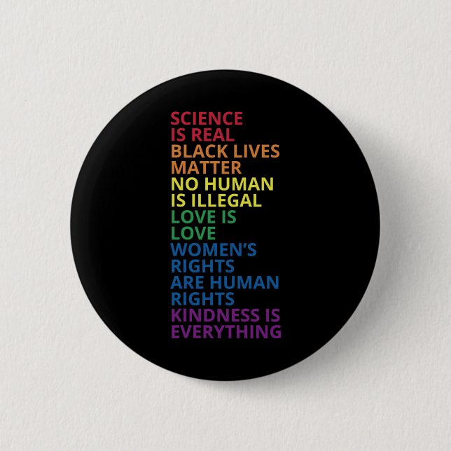 Lgbt Ally Shirt  Button (Vorderseite)