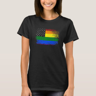 LGBT-Amerikanische Flagge Schwule Lesben Transgend T-Shirt