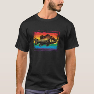 LGBT Angeln Bass Stolz Fischer Fisch Papa Mama T-Shirt