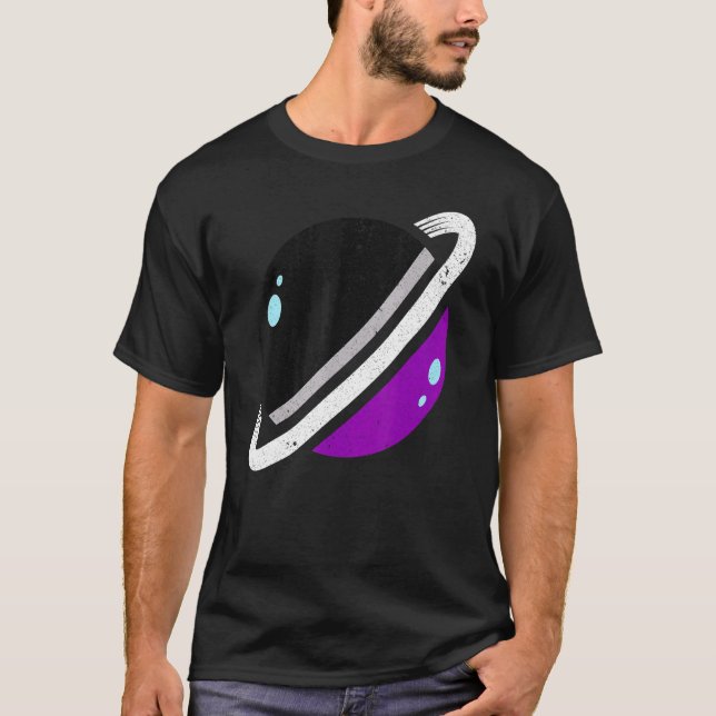 LGBT Asexuality Flag Prix Saturn Gleichheit Que A T-Shirt (Vorderseite)