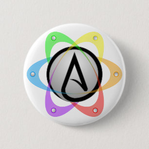 LGBT atheistisches Atom Symbol.png Button