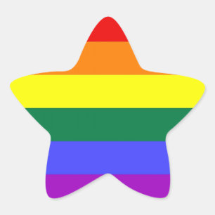 LGBT-Aufkleber (Star) Stern-Aufkleber