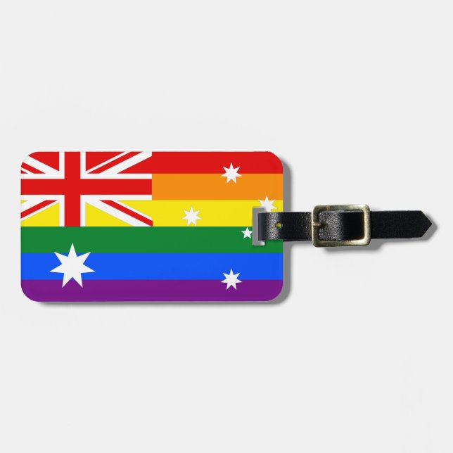 LGBT Australien Gepäckanhänger (Vorderseite horizontal)