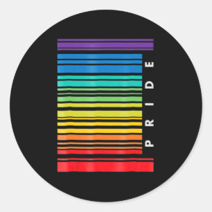 LGBT Awareness Monat Barcode Pansexual Pride LGBTQ Runder Aufkleber