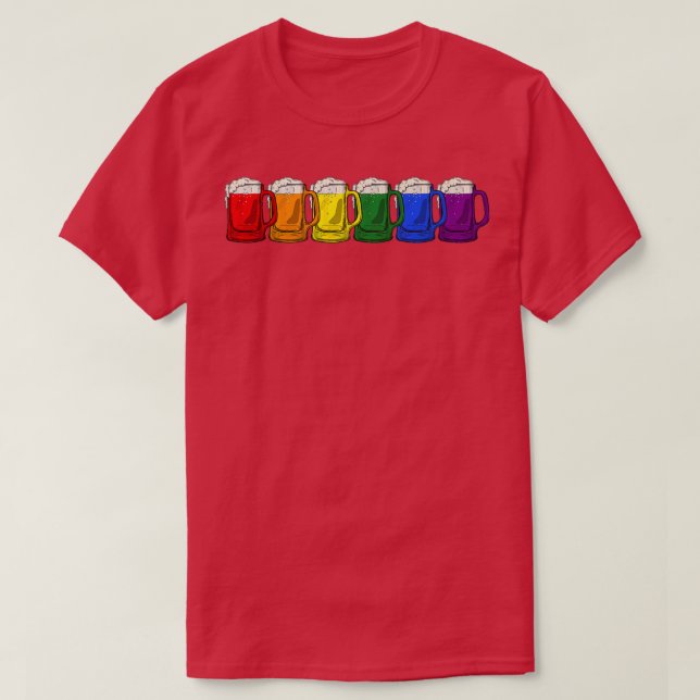 Lgbt Beer Tasse Proud Lgbtq Almen Männer Frauen Ga T-Shirt (Design vorne)