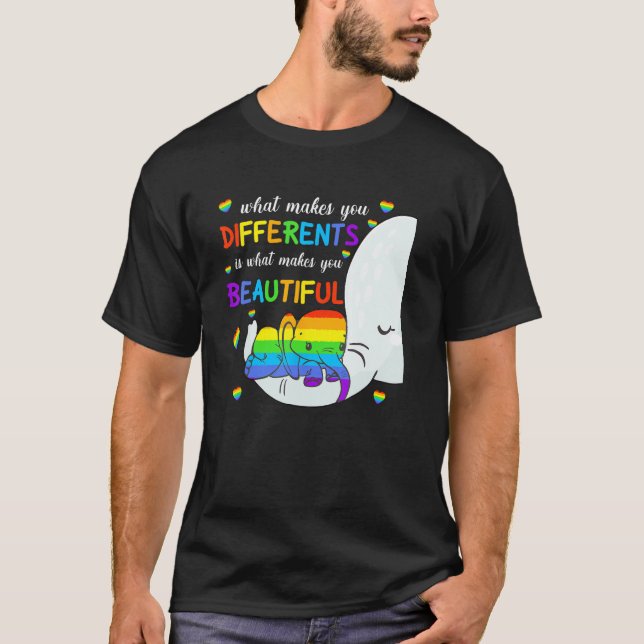 LGBT-Bewusstsein, was Sie zu einem anderen Elefant T-Shirt (Vorderseite)