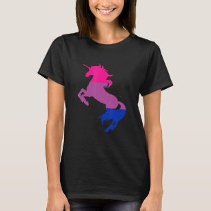 Lgbt Bi Flag Magische Unicorn Bisexualität Que Bis T-Shirt