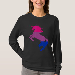 Lgbt Bi Flag Magische Unicorn Bisexualität Que Bis T-Shirt
