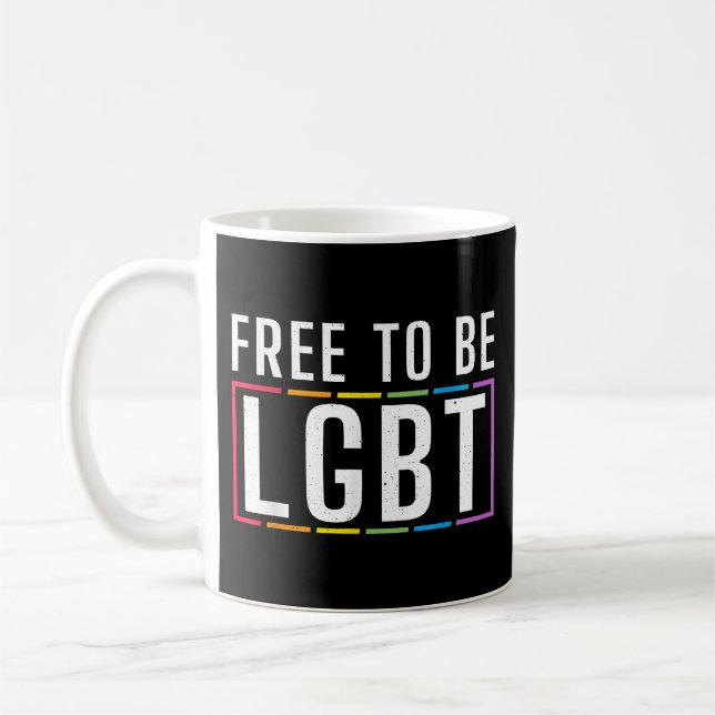 LGBT Bisexueller lesbischer Gay Pride Kaffeetasse (Links)
