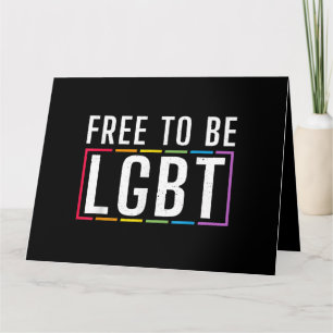 LGBT Bisexueller lesbischer Gay Pride Karte