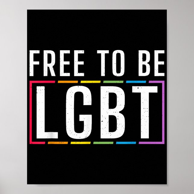 LGBT Bisexueller lesbischer Gay Pride Poster (Vorne)