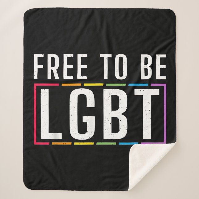 LGBT Bisexueller lesbischer Gay Pride Sherpadecke (Vorderseite)