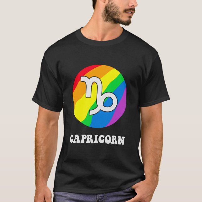 Lgbt Capricorn T-Shirt (Vorderseite)