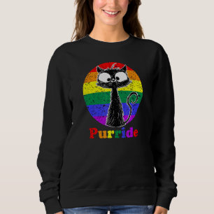 Lgbt Cat Purride Flag Gay Pride Monat Lgbtq 2 Sweatshirt