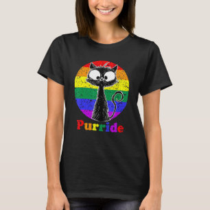 Lgbt Cat Purride Flag Gay Pride Monat Lgbtq T-Shirt