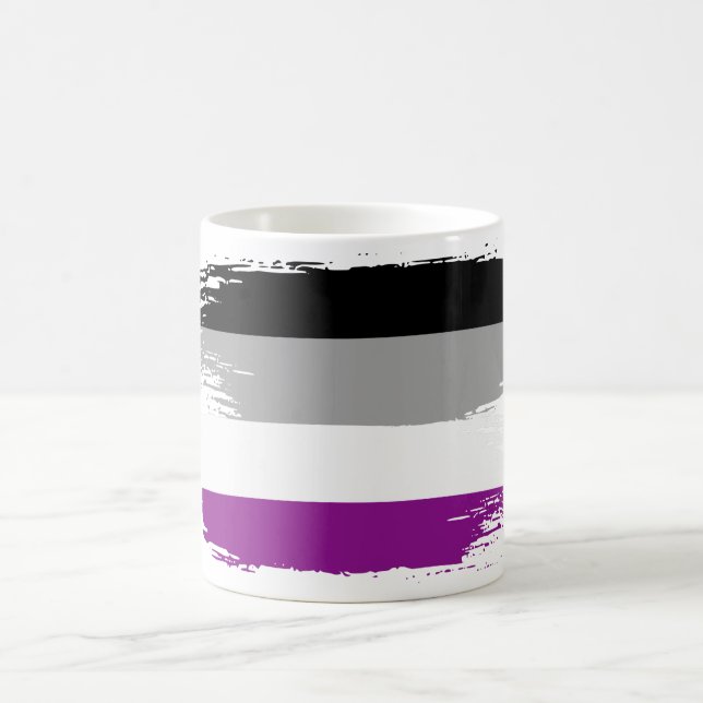 LGBT-Coole Fahnen für den asexuellen Pride Kaffeetasse (Mittel)