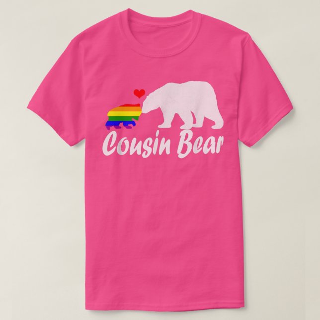 LGbt Cousin Bear Gay Pride Gleichberechtigung Rech T-Shirt (Design vorne)