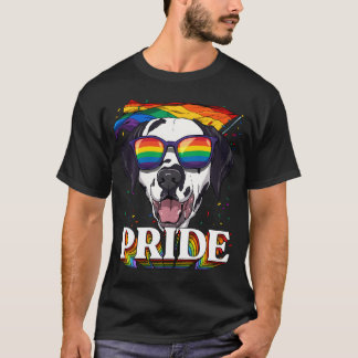 Lgbt Dalmatiner Gay Pride Lgbtq Regenbogenflagge T-Shirt