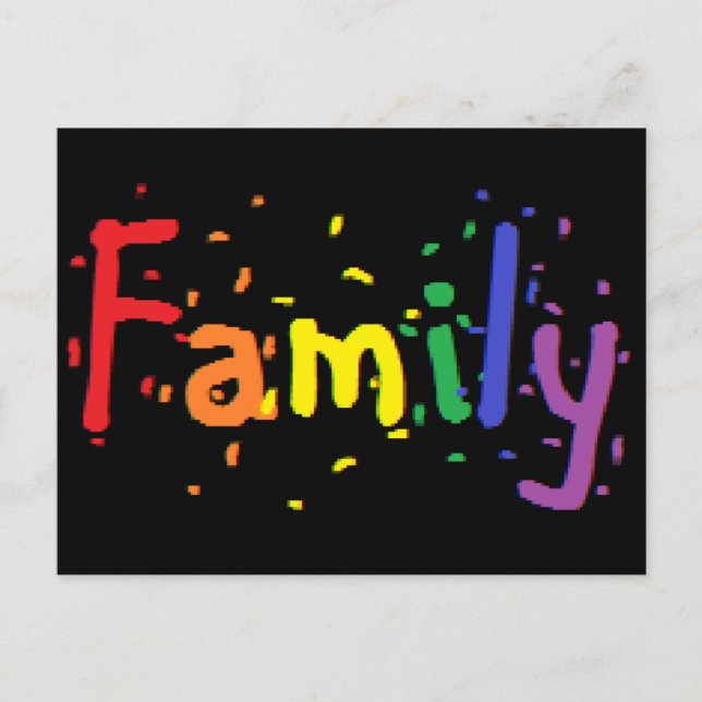 LGBT Familien-Logo Postkarte