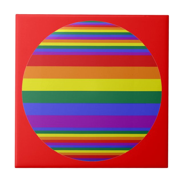 LGBT-Farben Fliese (Vorderseite)