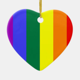 LGBT-Farben Keramik Ornament