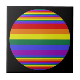 LGBT-Farben schwarz Fliese