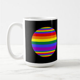 LGBT-Farben schwarz Kaffeetasse