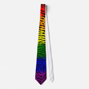 LGBT Fingerabdruck Krawatte