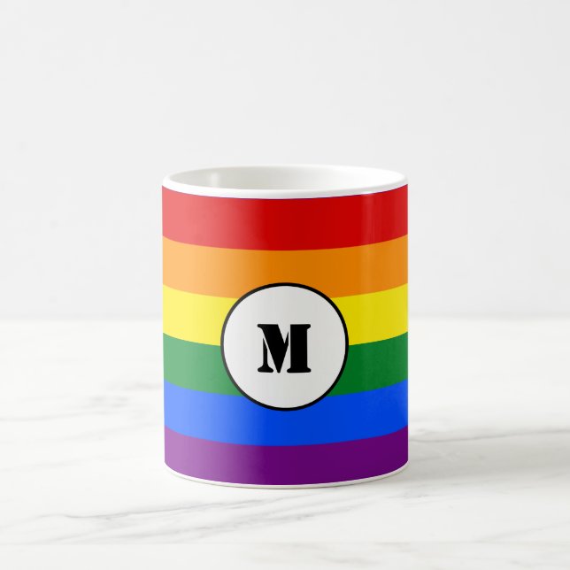LGBT-Flag Drawstring Backpack Kaffeetasse (Mittel)