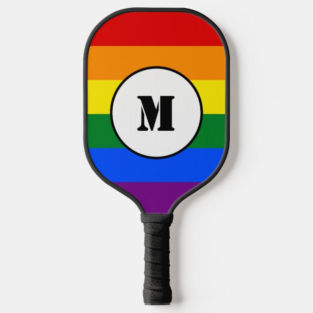 LGBT-Flag Drawstring Backpack Pickleball Schläger (Vorderseite)