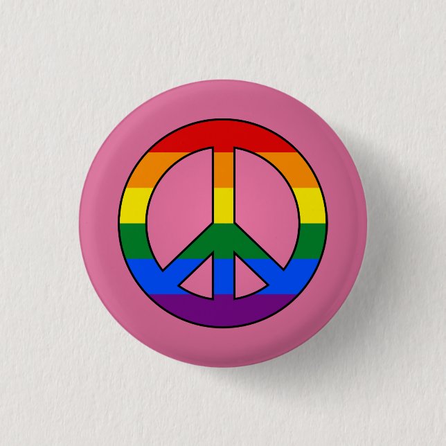 LGBT-Flag-Druckknopf Button (Vorderseite)