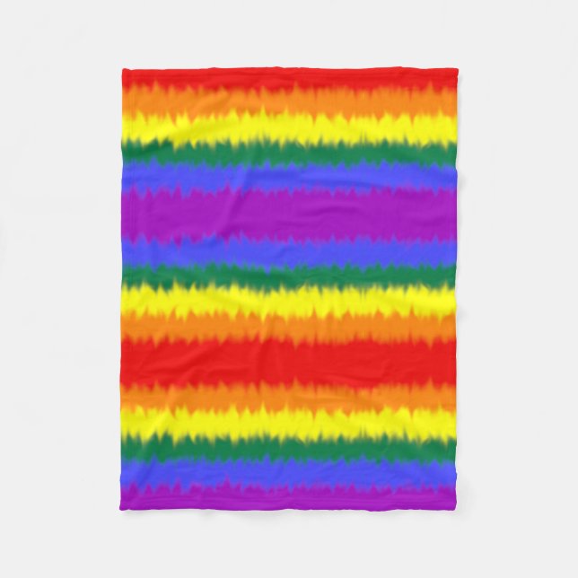 LGBT+-Flag Fleecedecke (Vorderseite)