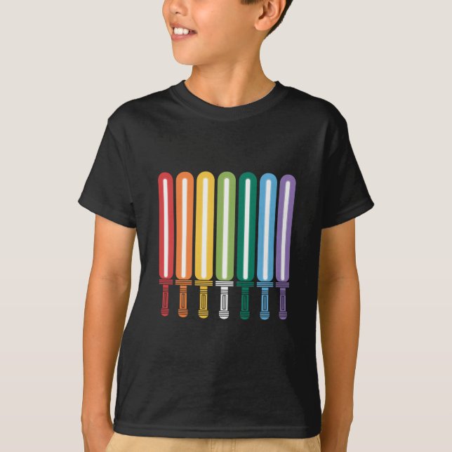 LGBT Flag Gay Pride T-Shirt (Vorderseite)