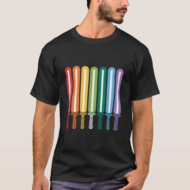 LGBT Flag Gay Pride T-Shirt (Vorderseite)