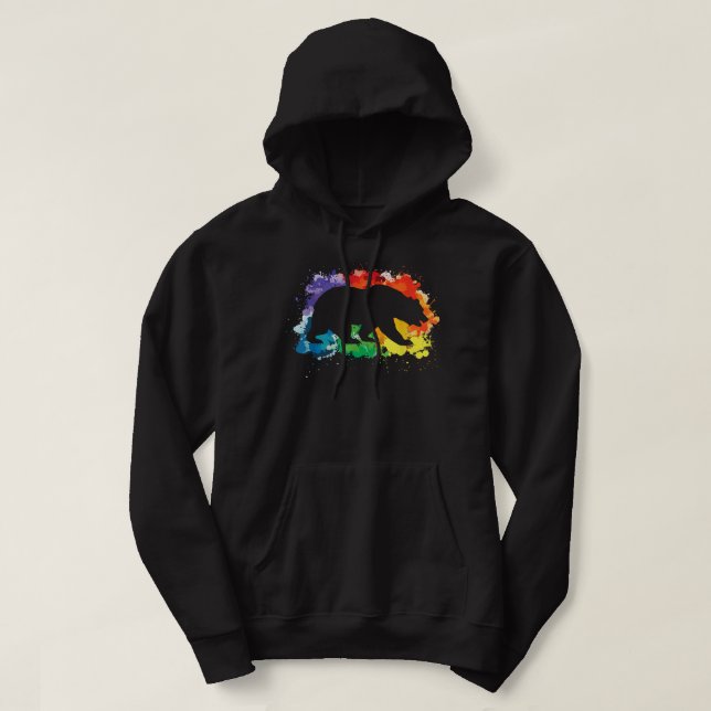 LGBT Flag Klingt Gay I in Copy Hoodie (Design vorne)
