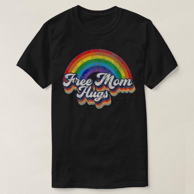 LGBT-Flag LGBT-Flag LGBT-Preis für gratis Mama Hug T-Shirt (Design vorne)