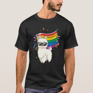 LGBT Flag Llama Gay Lesbian Resist Sondergeschenke T-Shirt