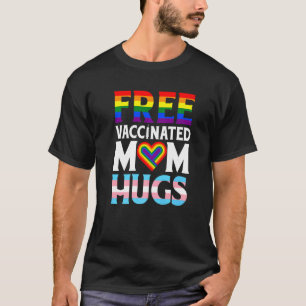 LGBT Flag Mama Freie Mama Schläger Gay Lesbian Pri T-Shirt