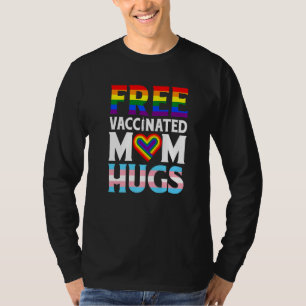 LGBT Flag Mama Freie Mama Schläger Gay Lesbian Pri T-Shirt