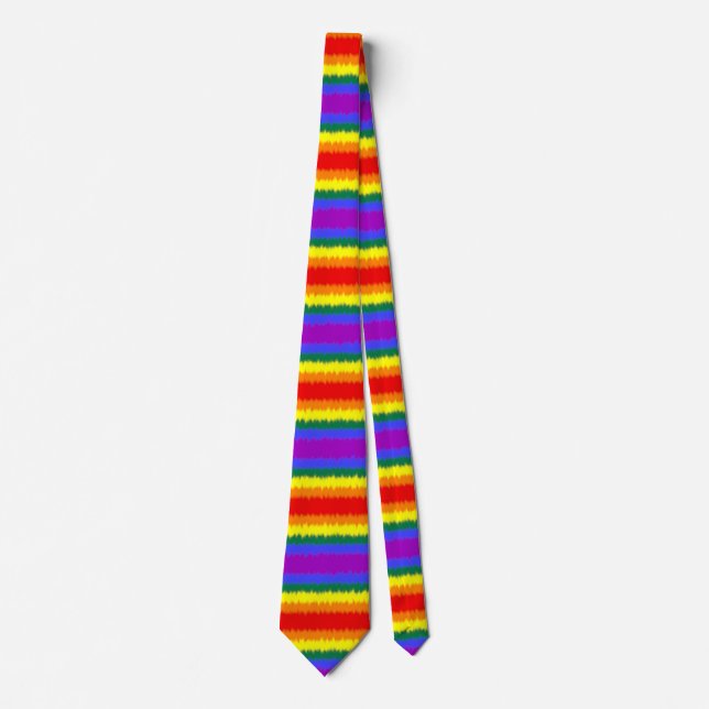 LGBT+ Flag Neck Tie Krawatte (Vorderseite)
