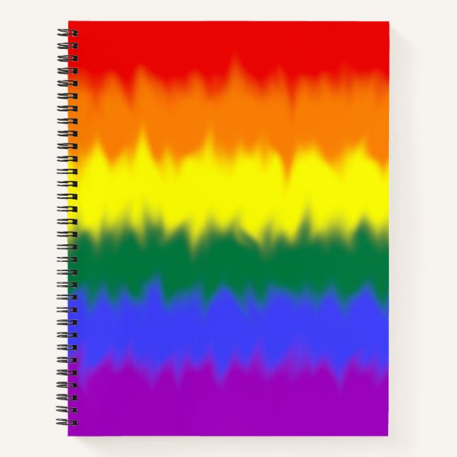 LGBT+-Flag-Notebook Notizbuch (Vorderseite)
