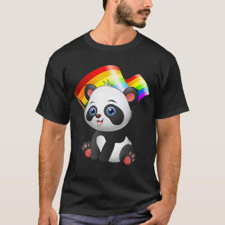 LGBT Flag Panda Bear Gay Lesbian Männer Frauen Ges T-Shirt