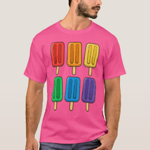 LGbt Flag Popsights 4. Juli Popsicles Usa Flag in T-Shirt