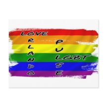 LGBT-Flag-Postkarte