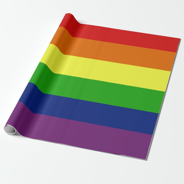 LGBT-Flag-Rainbow-Geschenkpapier Geschenkpapier (Ungerollt)