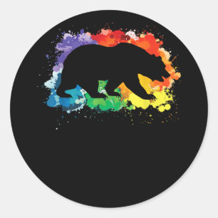 LGBT Flag Regenbogen Prix Happy Valentines Day Runder Aufkleber